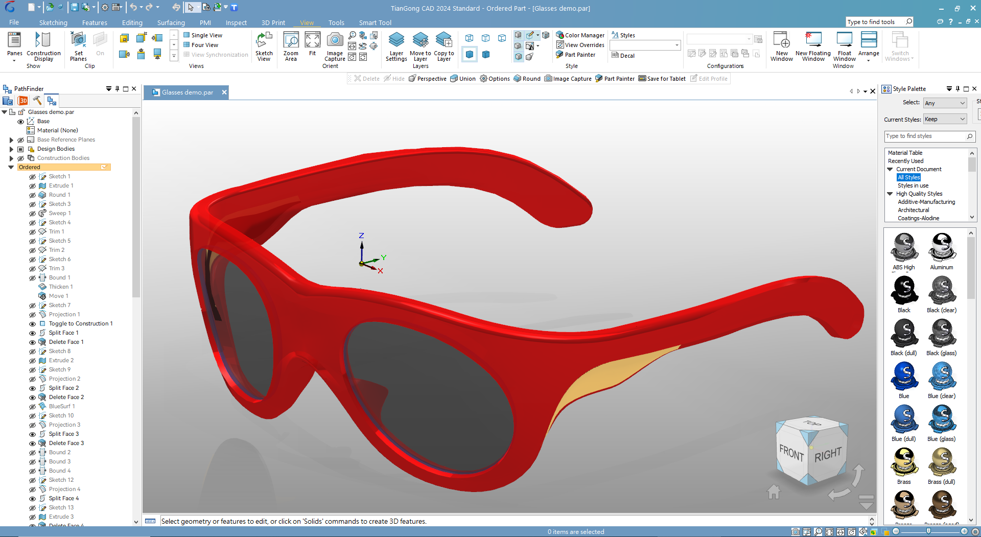 3D Model Glasses Demo